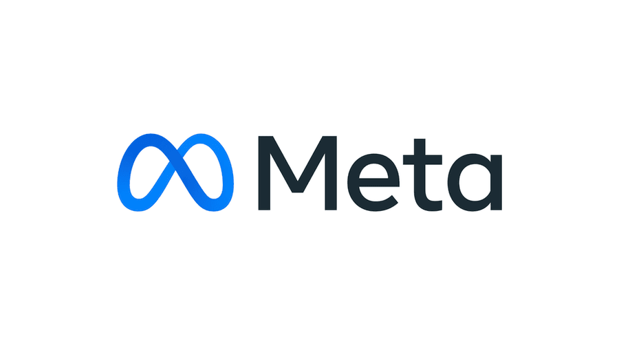 The Meta company logo, a blue looping infinity mark beside the word Meta