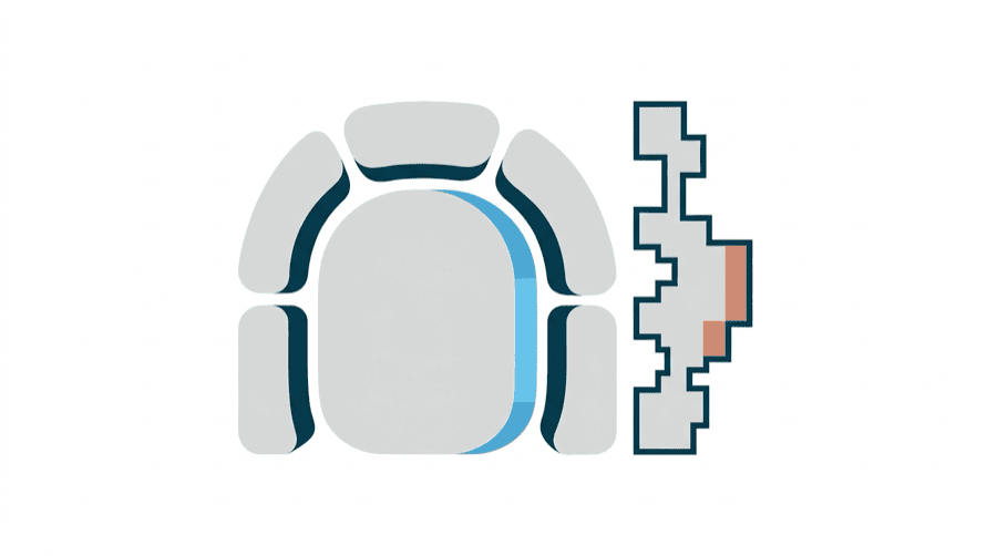 Illustration: a wide simple shape that fits into many different sockets, beside a narrow complicated shape that fits only one