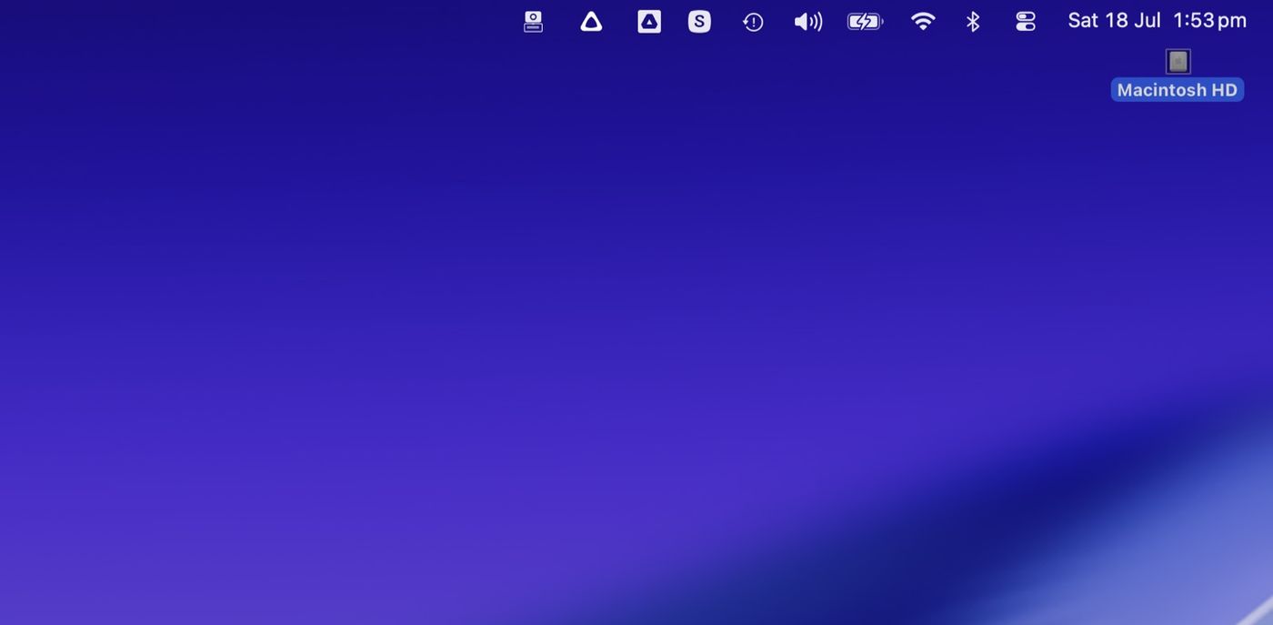 A macOS desktop and menu bar, where a cropped screenshot taken with Shift-Command-4 is saved