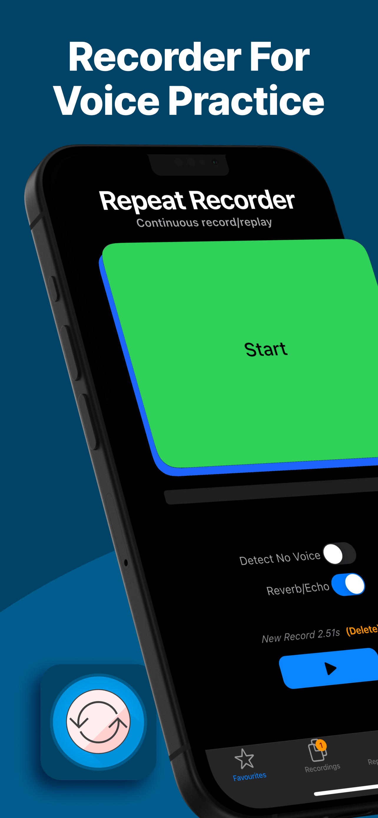 Repeat Recorder - Start Screen