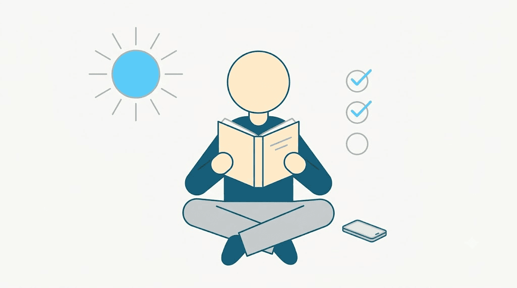 Illustration: a simple daily reading-aloud habit