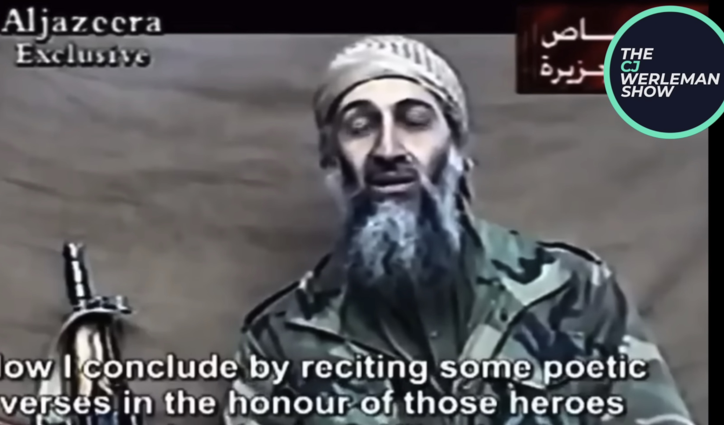 Still frame from the 2004 Osama Bin Laden recording